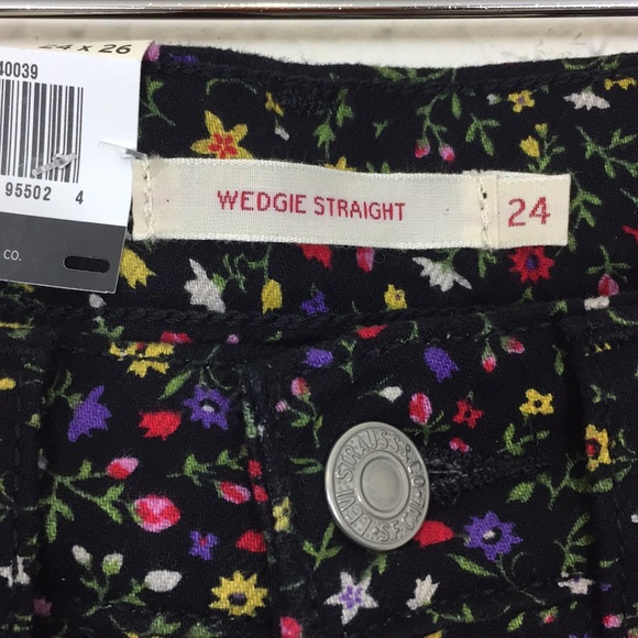 NWT Levi’s Red Tab Wedgie Straight E - floral - Picture 2 of 8
